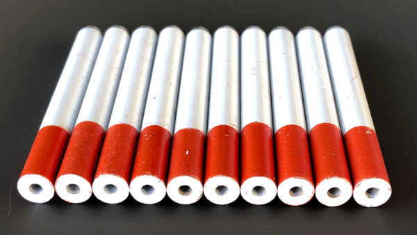 These are metal bats made to look like cigarettes for discretion.
